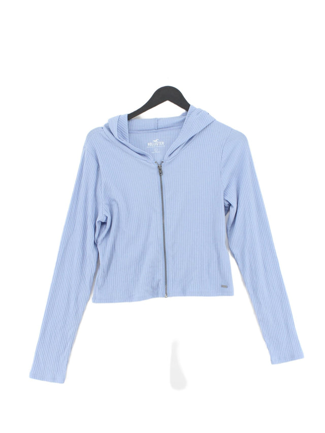 Hollister Women's Hoodie L Blue 100% Other