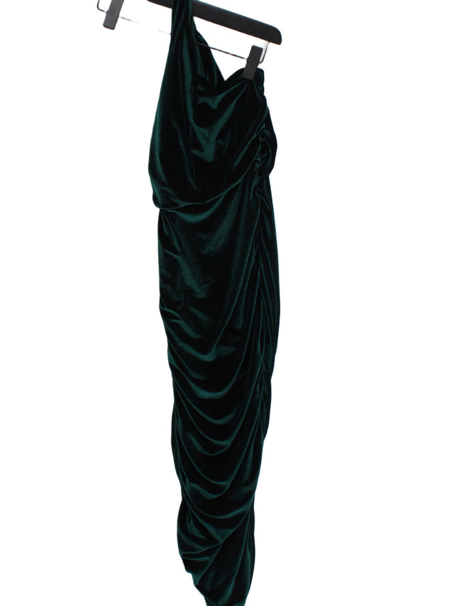 Club London Women's Midi Dress UK 8 Green Polyester with Elastane