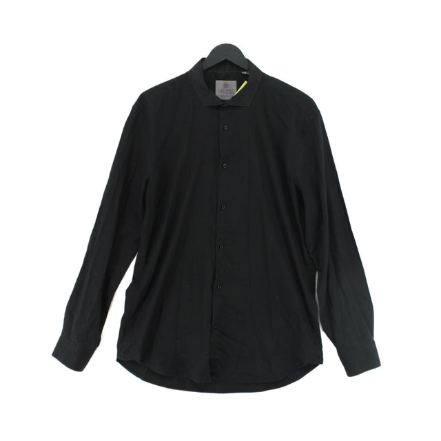 Skopes Men's Shirt Chest: 42 in Black Cotton with Polyester