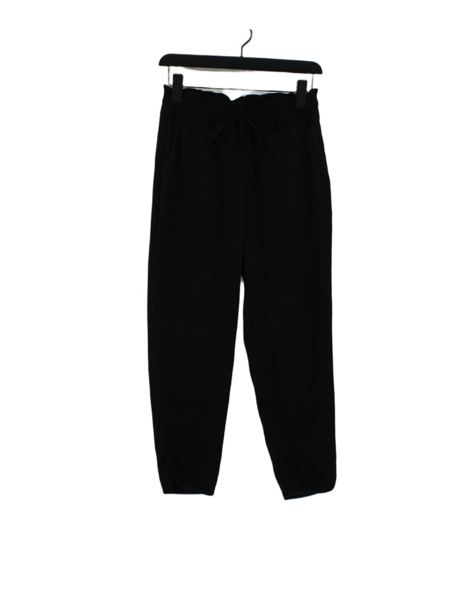 Zara Women's Trousers XS Black Polyester with Elastane