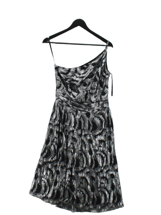 Monsoon Women's Midi Dress UK 10 Silver 100% Other