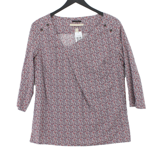 IKKS Women's Blouse UK 12 Multi 100% Cotton