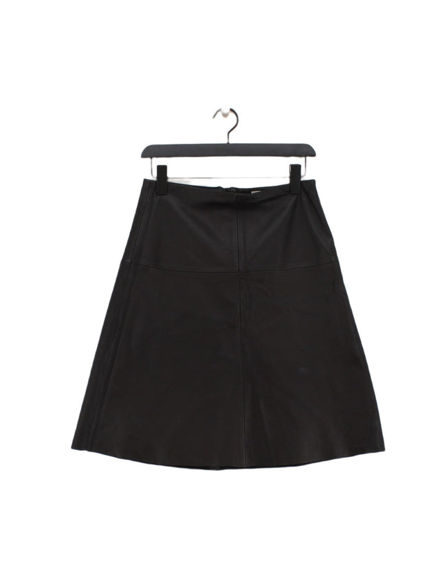 Hush Women's Mini Skirt UK 8 Black Leather with Polyester