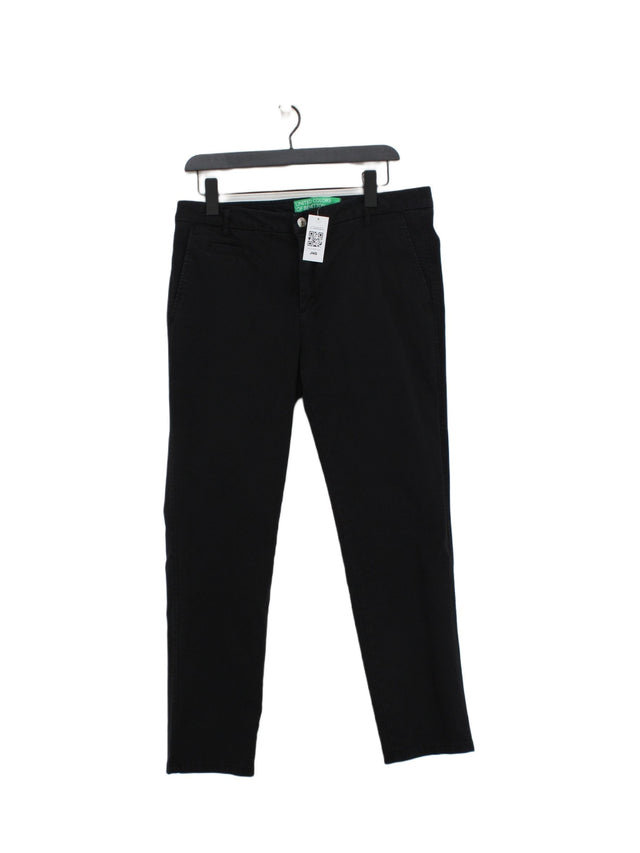 United Colors Of Benetton Women's Jeans W 34 in Black 100% Other