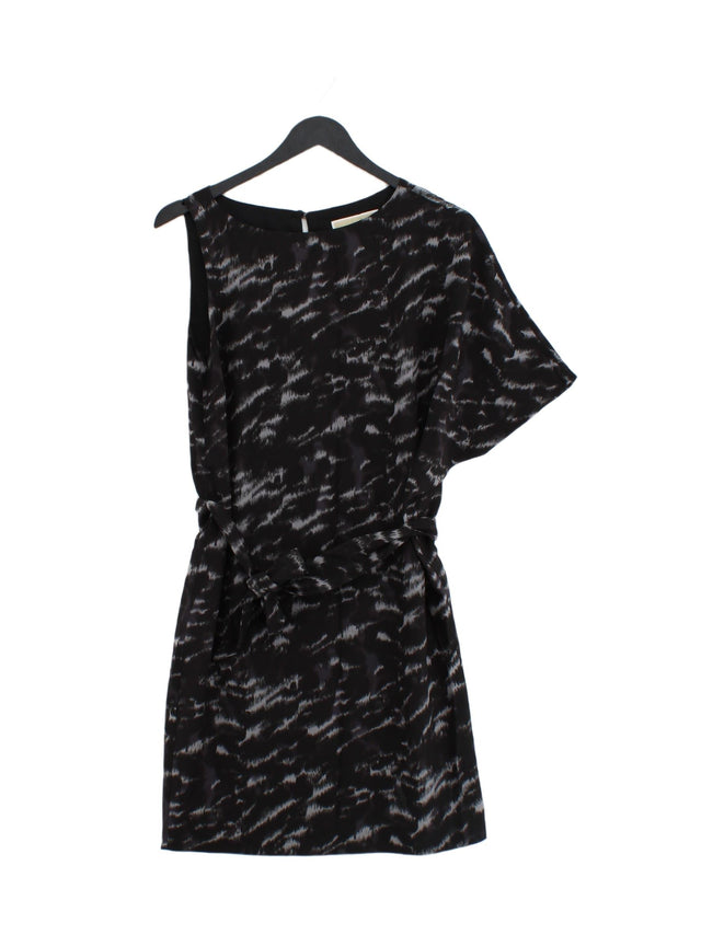 Michael Kors Women's Midi Dress XS Black Silk with Polyester