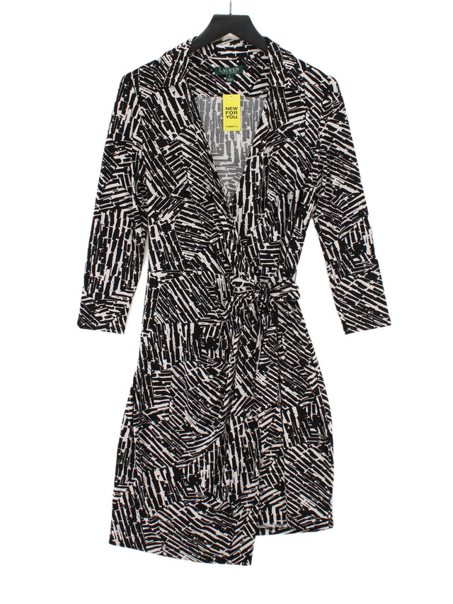 Ralph Lauren Women's Midi Dress UK 8 Black Polyester with Elastane