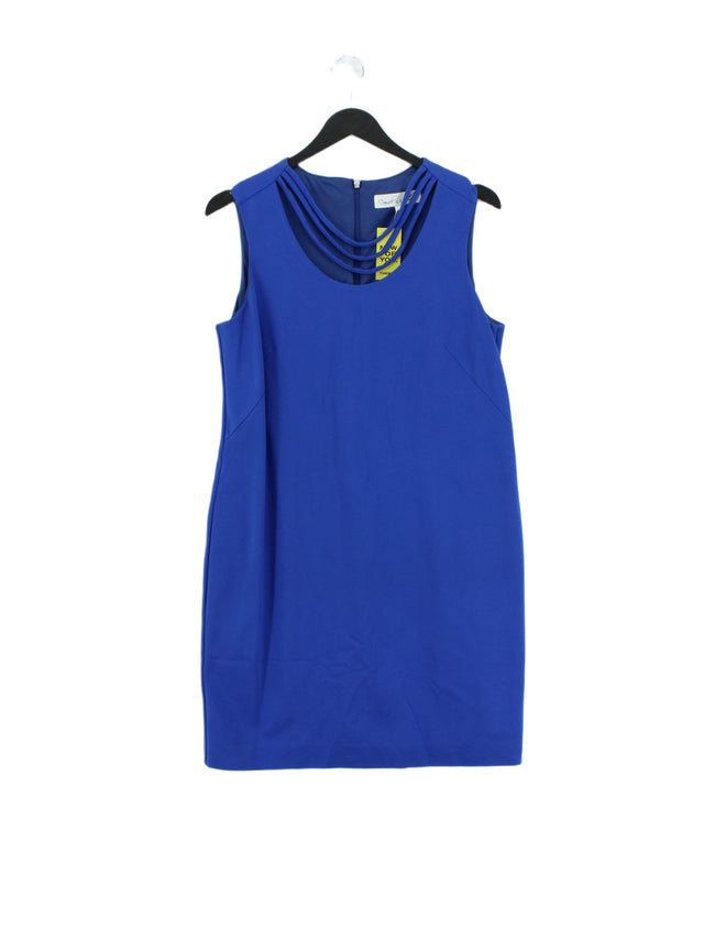 Damsel In A Dress Women's Mini Dress UK 14 Blue Viscose with Elastane, Polyamide