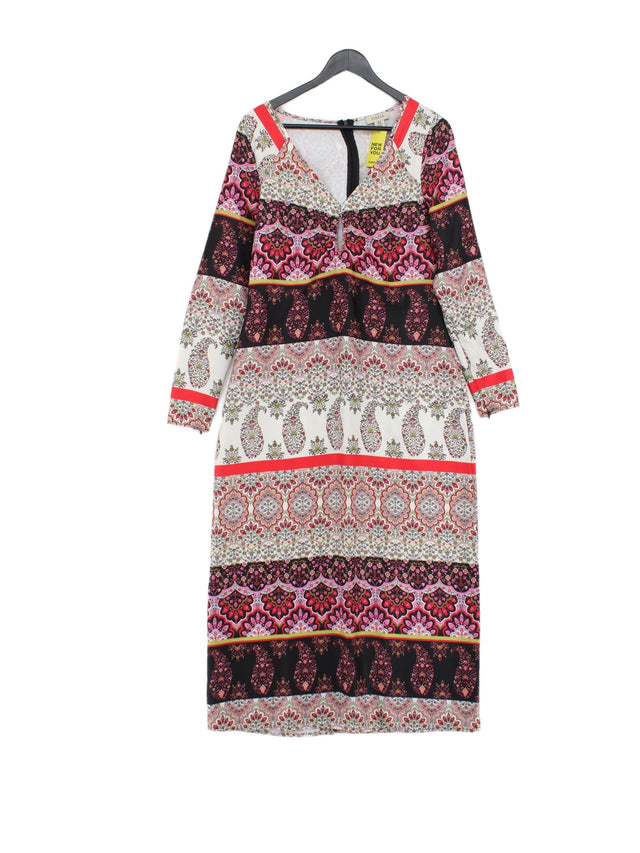 Oasis Women's Maxi Dress UK 14 Multi 100% Polyester