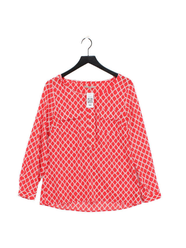 Gap Women's Top M Red 100% Polyester