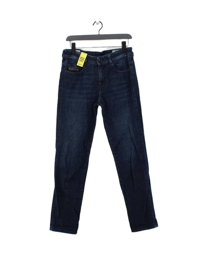 Diesel Men's Jeans W 28 in; L 34 in Blue Cotton with Elastane