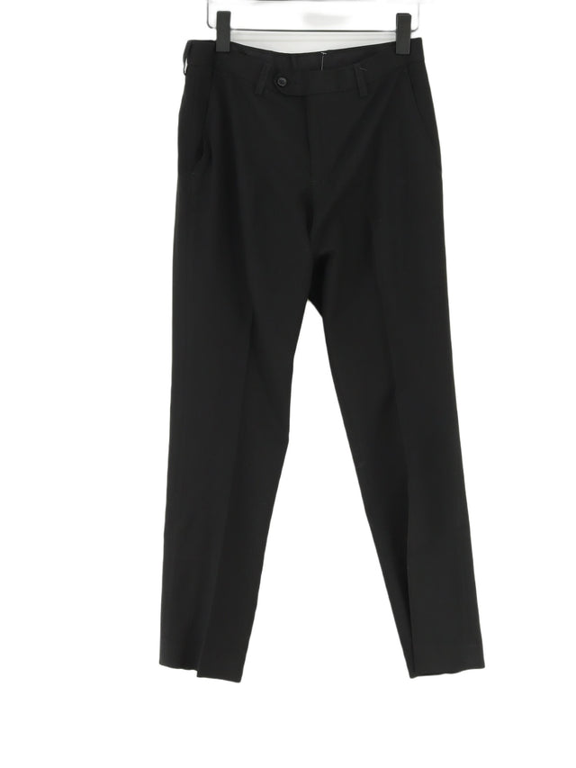 Next Women's Suit Trousers W 30 in; L 31 in Black Polyester with Viscose