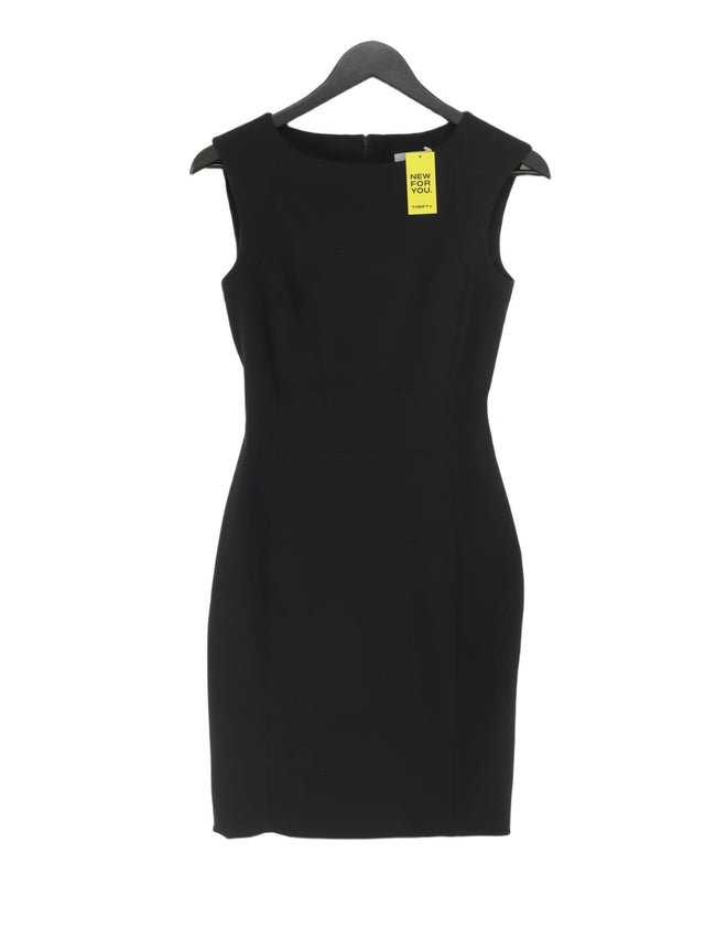 Jigsaw Women's Midi Dress UK 8 Black Polyester with Elastane