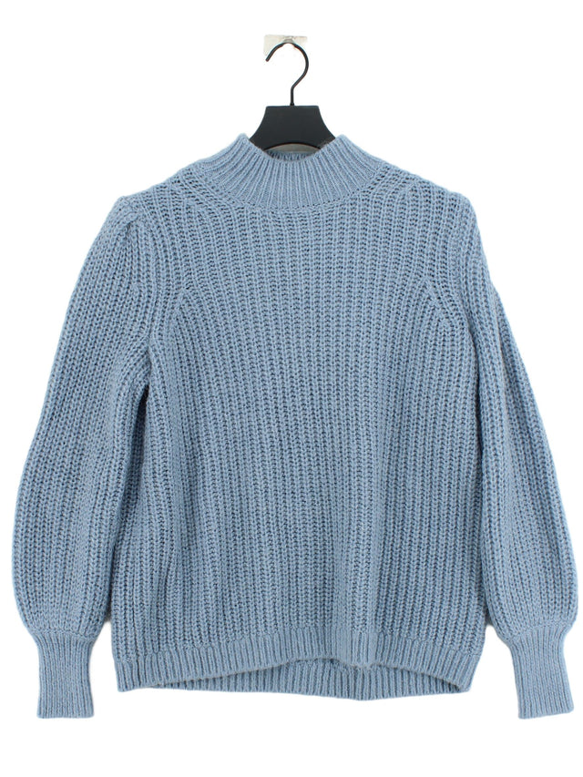 Boden Women's Jumper UK 10 Blue Polyamide with Wool