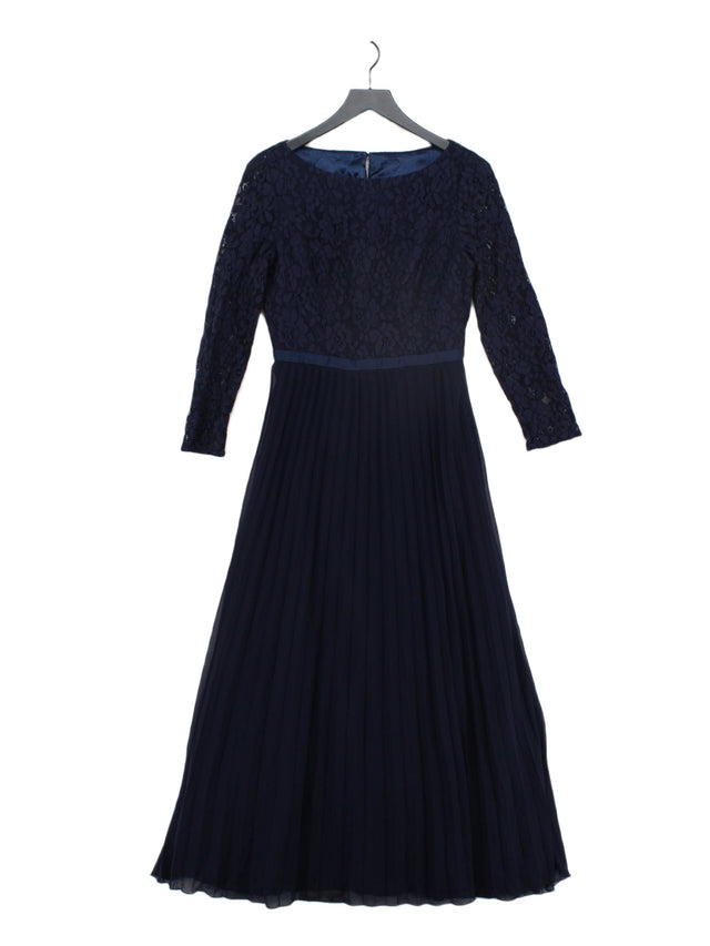 Chi Chi London Women's Maxi Dress UK 12 Blue 100% Polyester