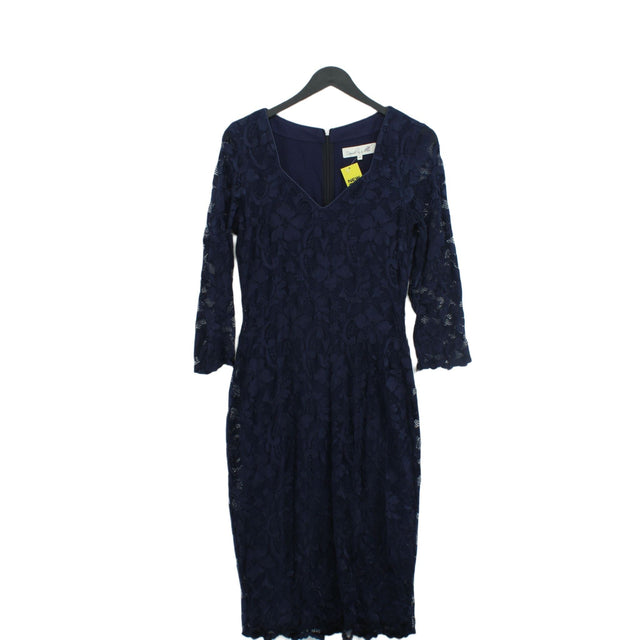 Damsel In A Dress Women's Midi Dress UK 10 Blue Viscose with Elastane, Polyamide