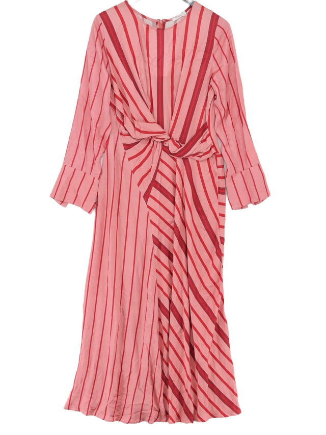 Finery Women's Maxi Dress UK 14 Pink 100% Viscose