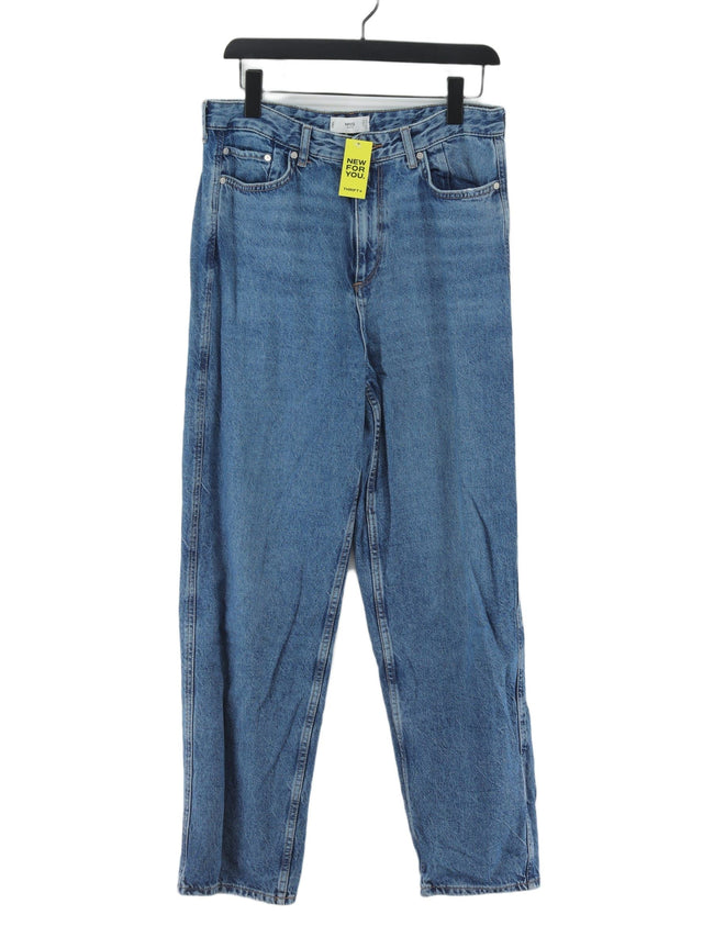 MNG Women's Jeans UK 14 Blue 100% Cotton