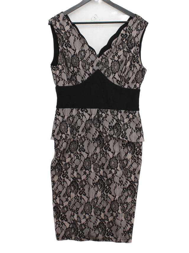 Joe Browns Women's Midi Dress UK 16 Black Polyester with Elastane, Viscose