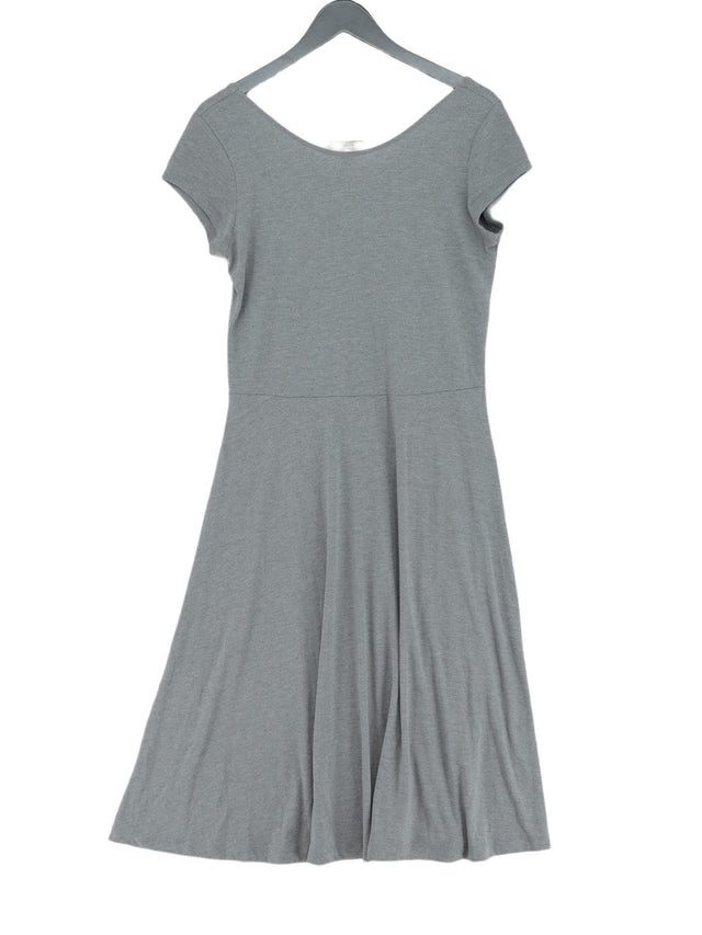 Gap Women's Midi Dress L Grey Viscose with Polyester