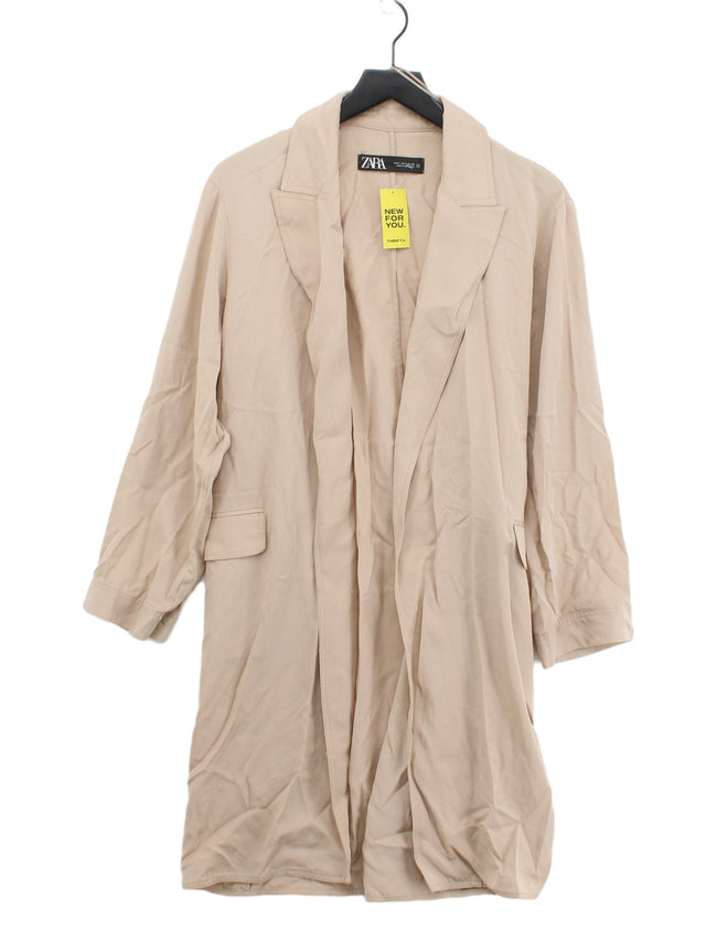 Zara Women's Blazer S Tan 100% Lyocell Modal