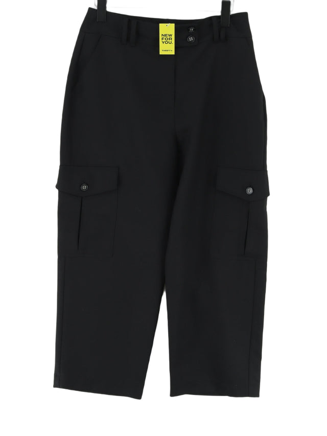 Warehouse Women's Suit Trousers UK 12 Black 100% Polyester