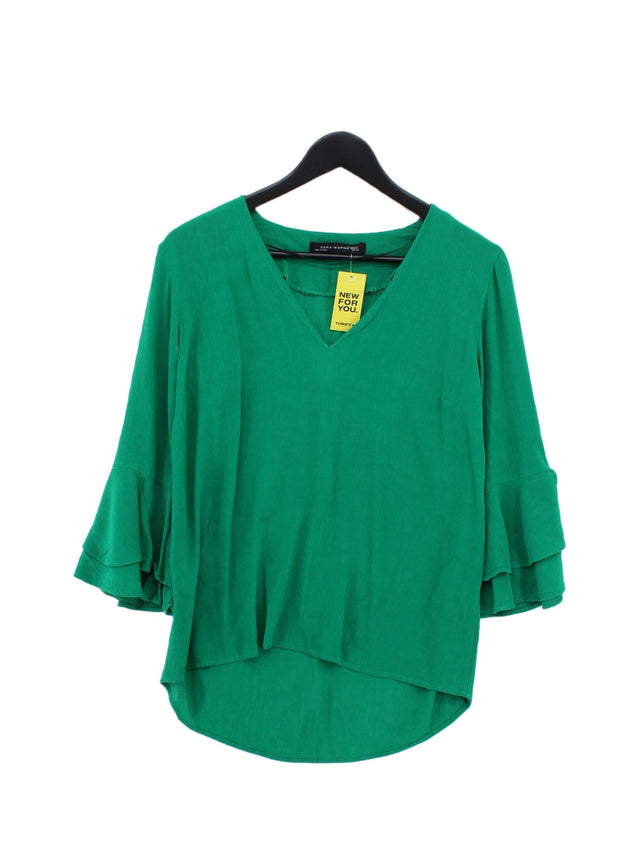 Zara Women's Blouse M Green 100% Other