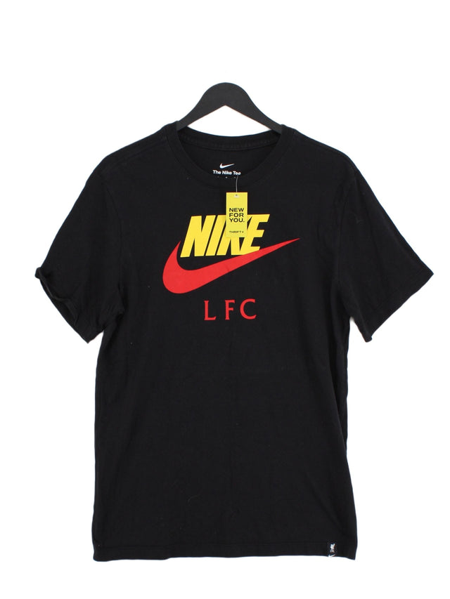 Nike Men's T-Shirt M Black 100% Cotton