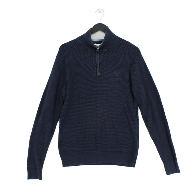 Gant Women's Jumper L Blue 100% Cotton