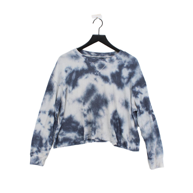 Hollister Women's Jumper M Blue Polyester with Viscose