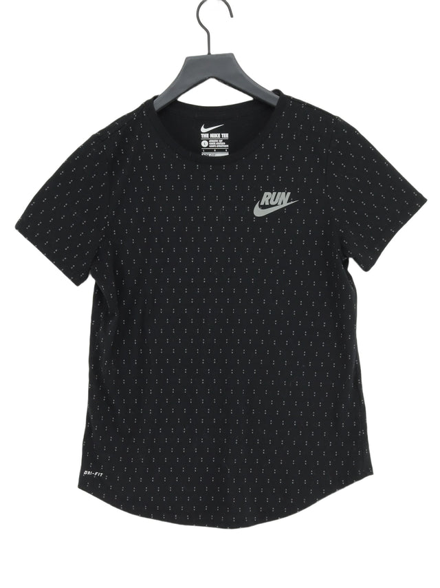 Nike Women's T-Shirt L Black 100% Other