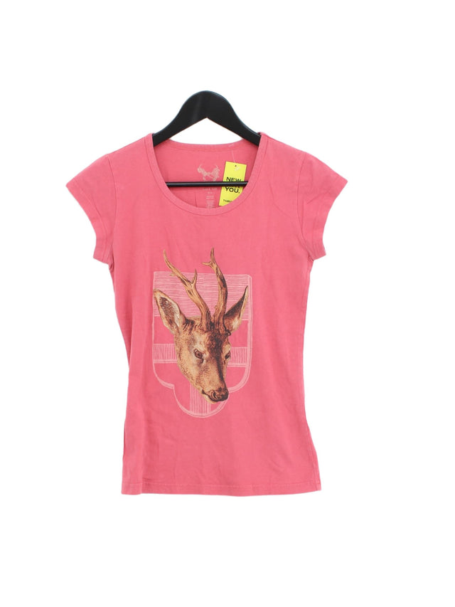Sass & Bide Women's T-Shirt XS Pink 100% Cotton