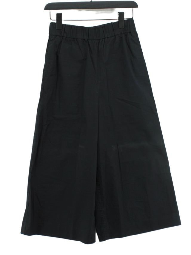 COS Women's Suit Trousers UK 6 Black 100% Cotton