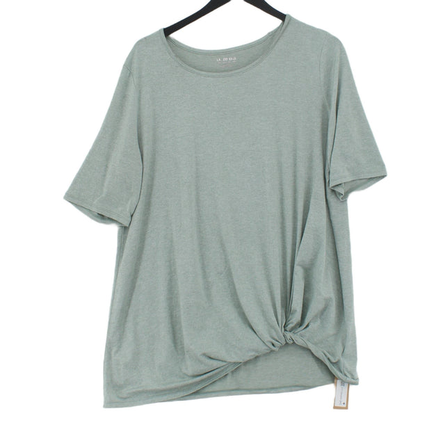 Lands End Women's T-Shirt L Green 100% Cotton