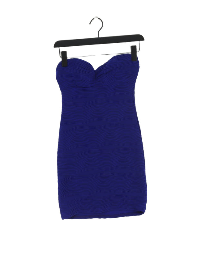 Jane Norman Women's Mini Dress UK 10 Blue Polyester with Elastane