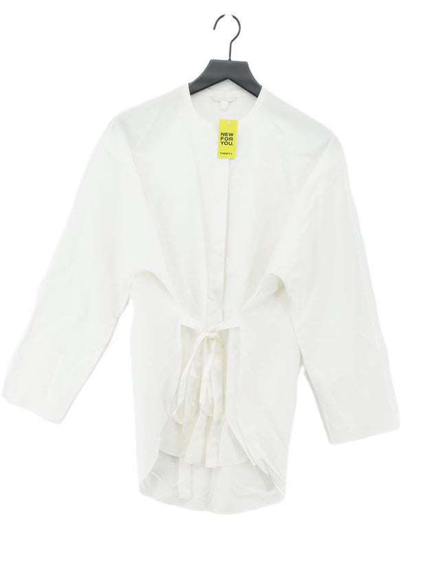 COS Women's Shirt UK 12 White 100% Cotton