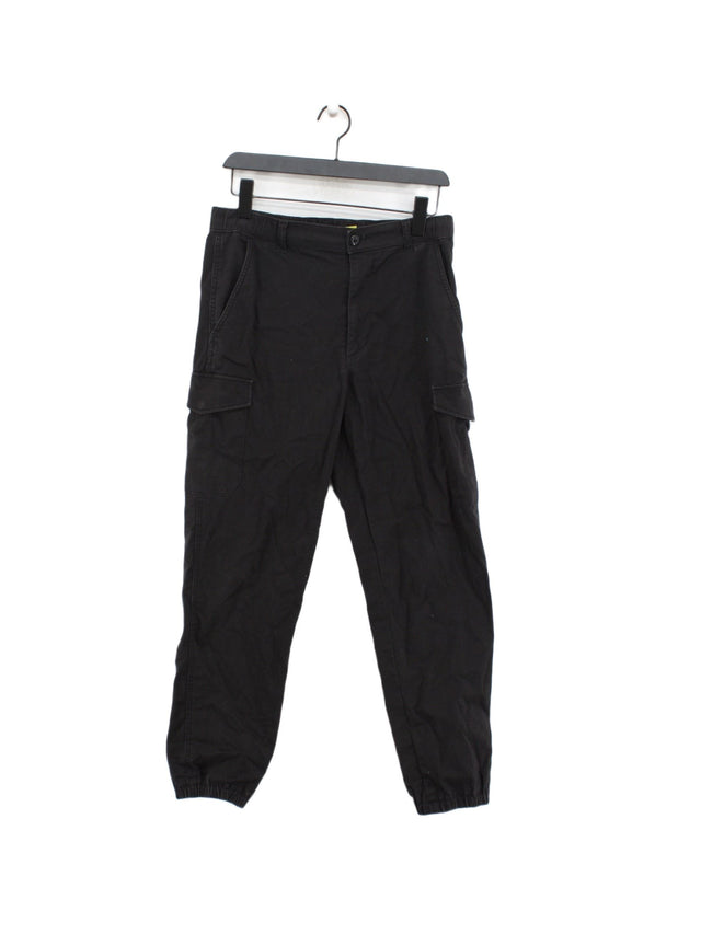 Uniqlo Men's Trousers W 27 in; L 27 in Black Cotton with Elastane