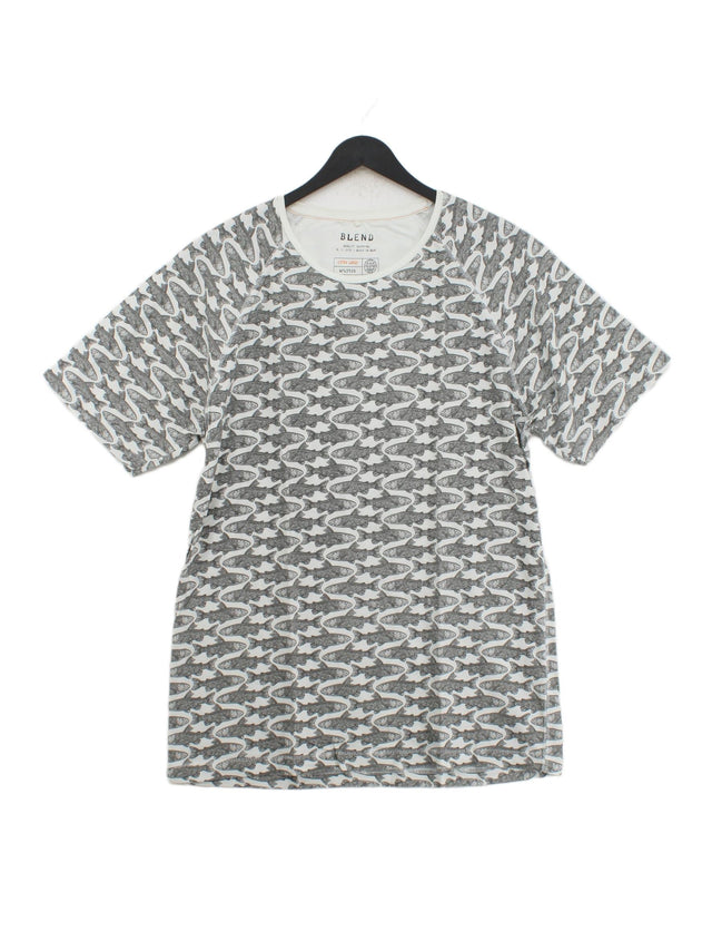 Blend Men's T-Shirt XL Grey 100% Cotton