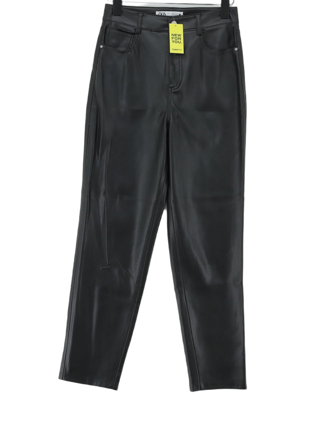 Zara Women's Trousers UK 6 Black 100% Other