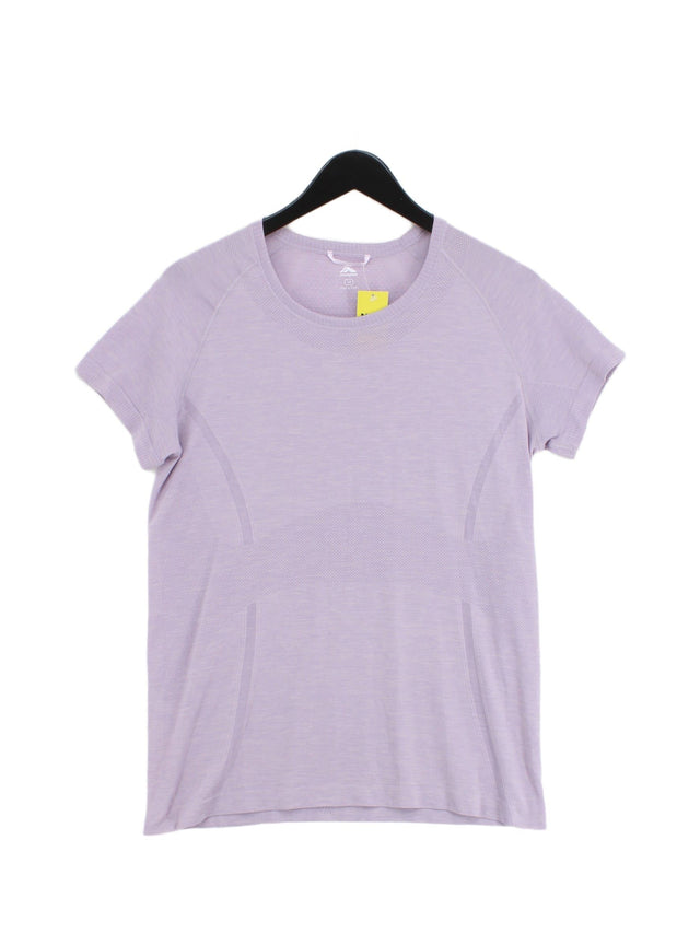 Macpac Women's T-Shirt UK 14 Purple Nylon with Polyester