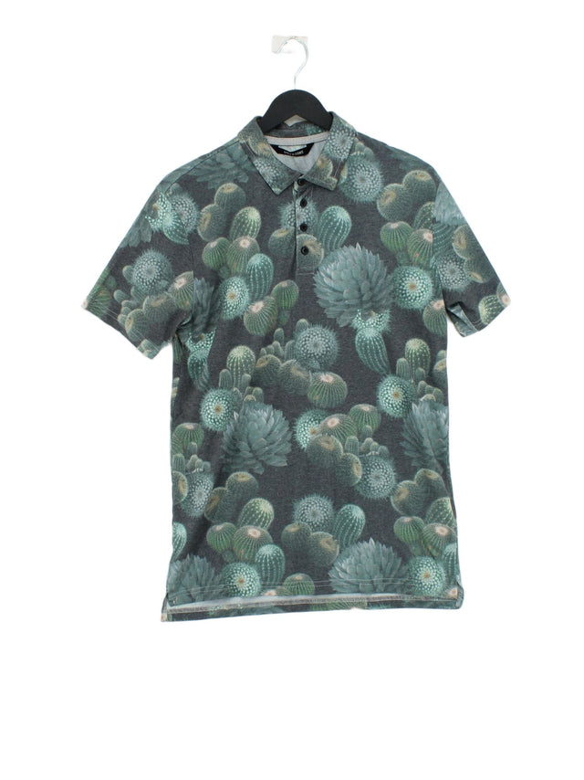 Only & Sons Women's Polo M Green Polyester with Cotton