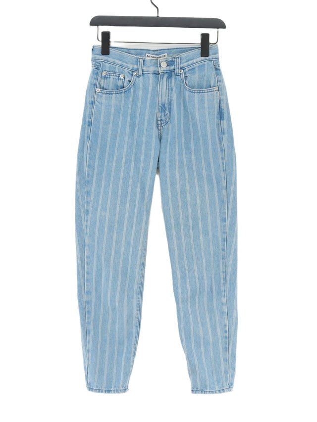 Pull&Bear Women's Jeans UK 6 Blue 100% Cotton