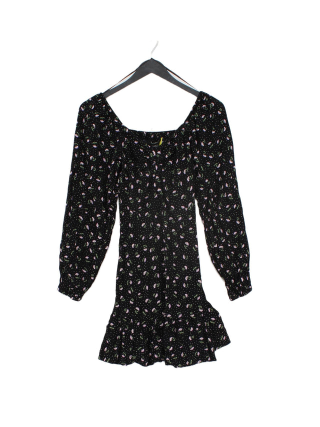 Monki Women's Mini Dress UK 6 Black 100% Viscose
