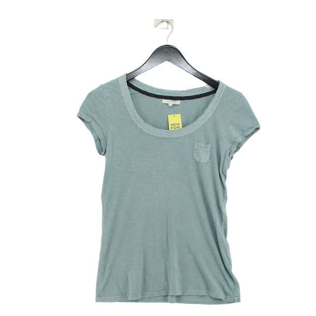 White Stuff Women's Top UK 10 Blue 100% Cotton