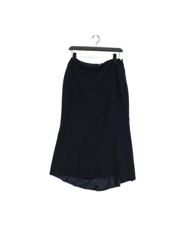Precis Petite Women's Midi Skirt UK 12 Blue Other with Polyester