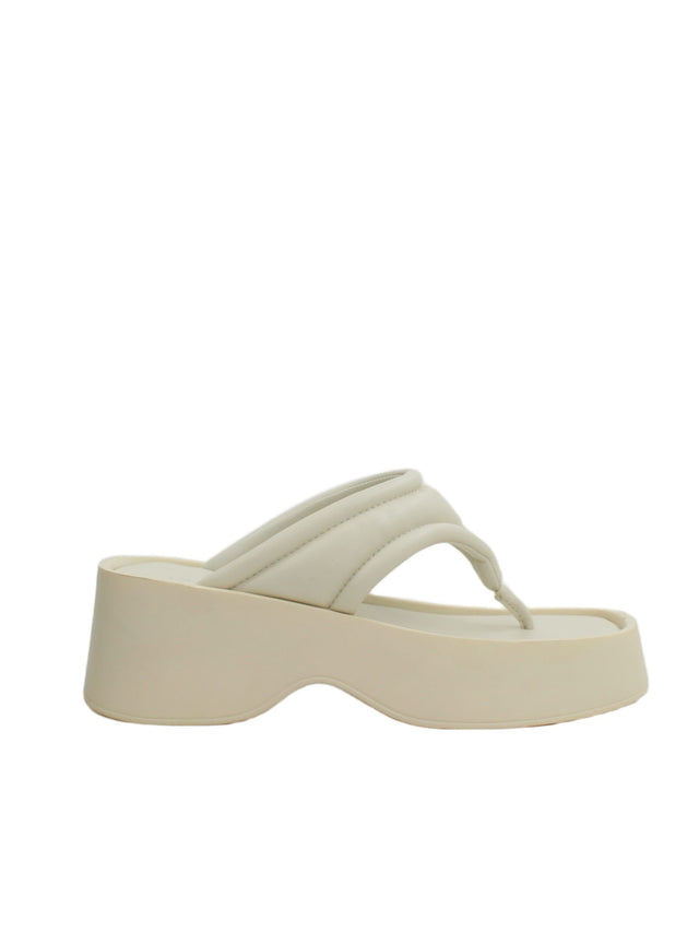 London Rebel Women's Sandals UK 6 Cream 100% Other