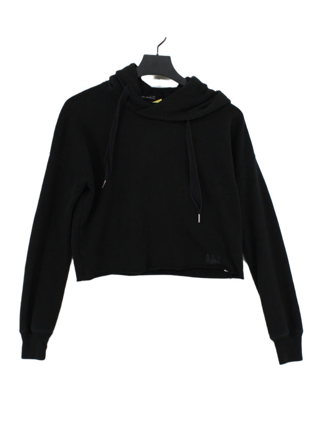 Abercrombie & Fitch Women's Hoodie XS Black Cotton with Polyester