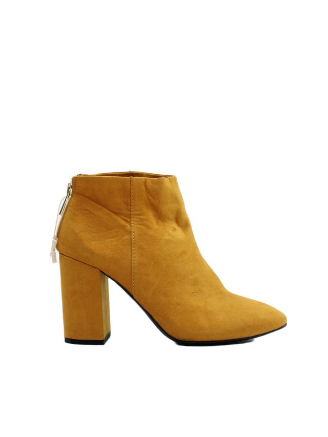 Pull&Bear Women's Boots UK 4 Yellow 100% Other