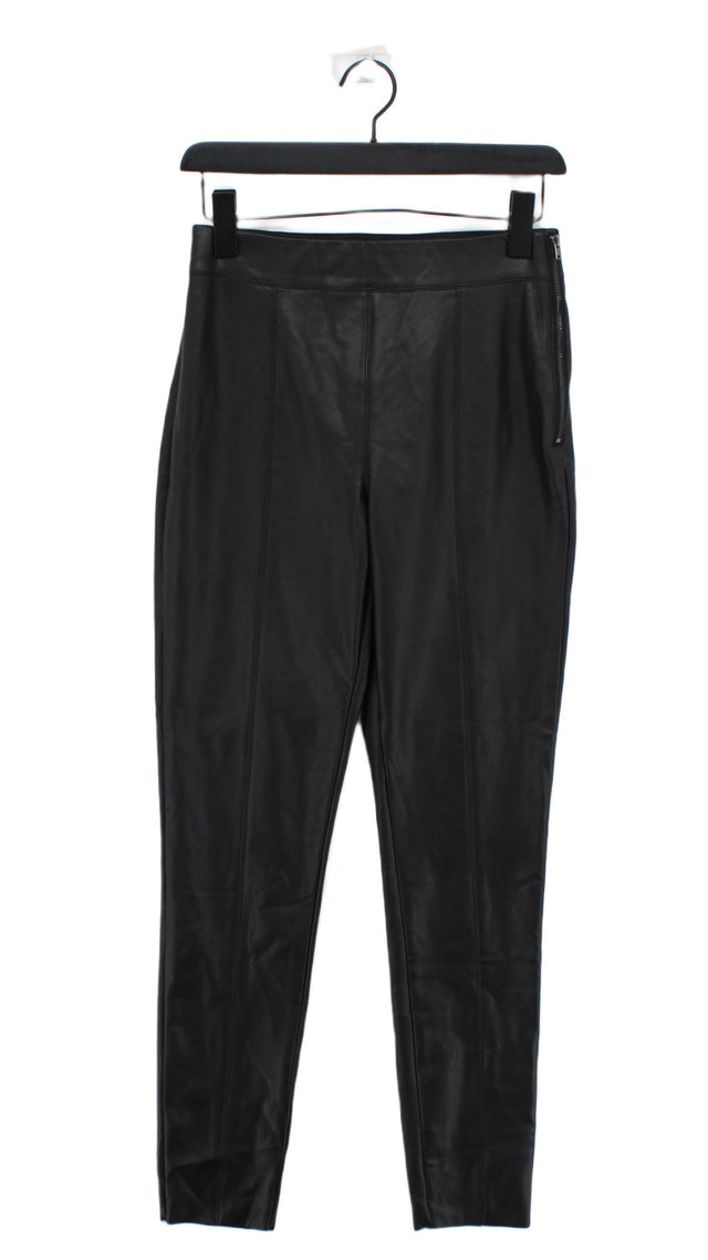 Topshop Women's Trousers UK 10 Black Polyester with Elastane