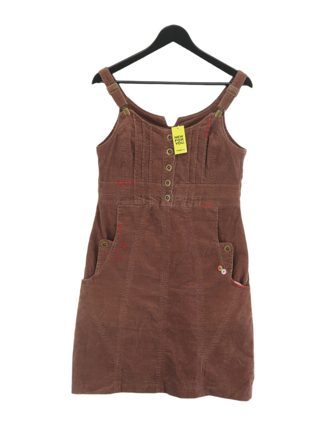 Joe Browns Women's Playsuit UK 10 Brown 100% Cotton