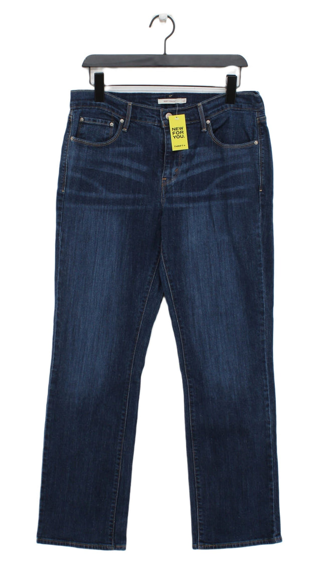 Levi’s Women's Jeans UK 10 Blue Cotton with Elastane
